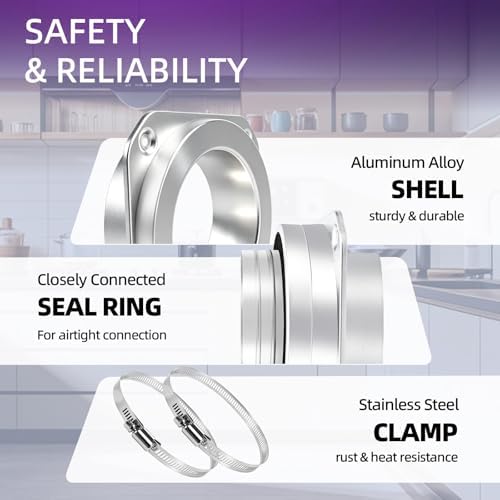 Magnetic Dryer Vent Connector Kit, Tight Space Quick Coupling Coupler - Image 5