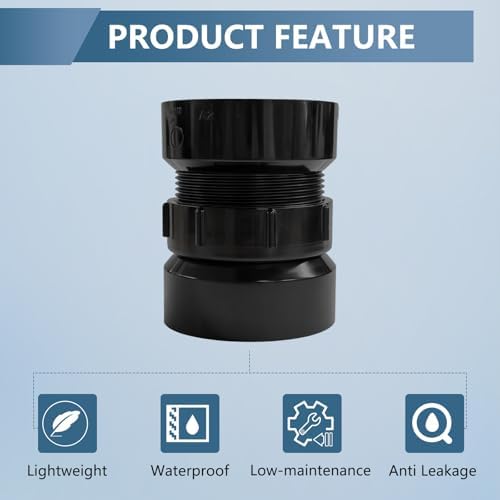Lesso 2Inch ABS P-Trap Union - Image 4