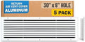 Fits 30x8 Hole | Aluminum Return Air Grille by Handua | Vent Cover Grill by Handua
