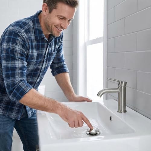 Bathroom Sink Drain, Drain Stopper Bathroom Sink - Image 4