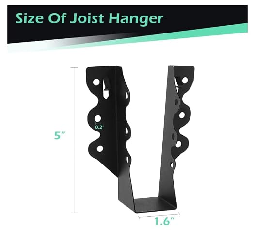 36 Pcs 2"x 6" Joist Hanger|Q235B Carbon Steel | Face Mount Joist - Image 2