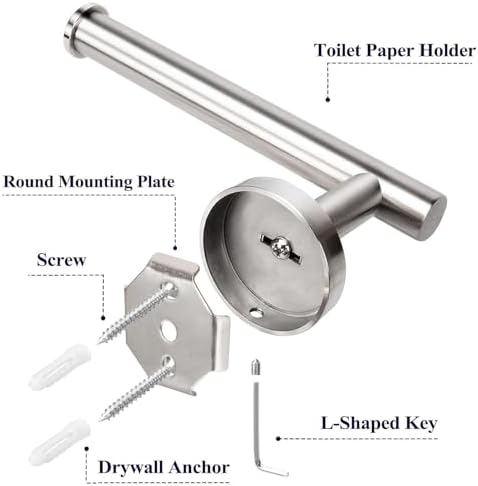 2 Piece Toilet Paper Holder Wall Mount - Image 5