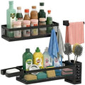 PUSDON 5-in-1 Wide Wall Mount Wrapped Mesh Kitchen Organizer & Shower Caddy Kit by PUSDON