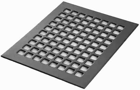 "Reggio Register Square Series 10x8 Steel Floor Grille, Rust-Resistant by ReggioRegisterCompanyLLC