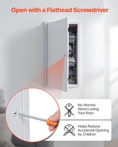 VEVOR Access Panel for Drywall, 25.3 x 13.3 in Galvanized Steel Access Door - Image 5
