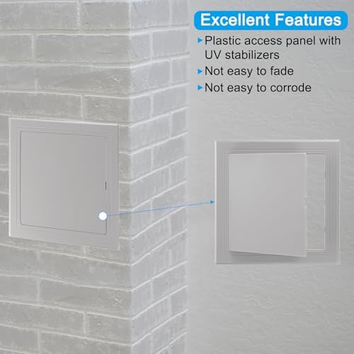 PATIKIL 4x4 inch Self-Adhesive Access Panel, ABS Plumbing Access Doors Easy - Image 3