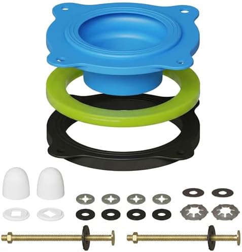 Wax-Free Toilet Seal for 3 and 4 Inch Drains, 1 Pack by Home