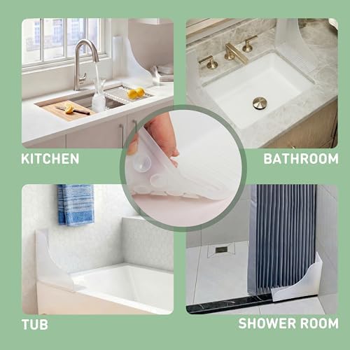 Roslim No-Adhesive 2-Pack All-Silicone Shower Splash Guard - Image 6