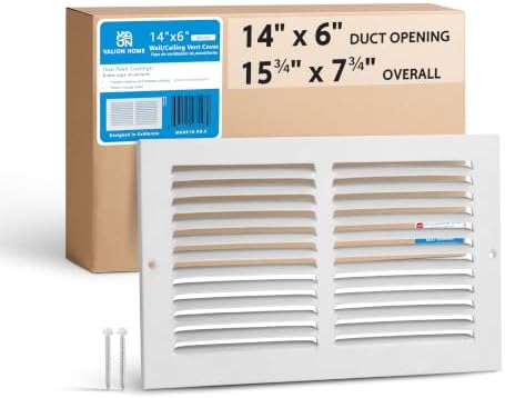 Steel Return Air Grille, Fits Universal Duct Opening, Stamped Durable Steel by Unknown