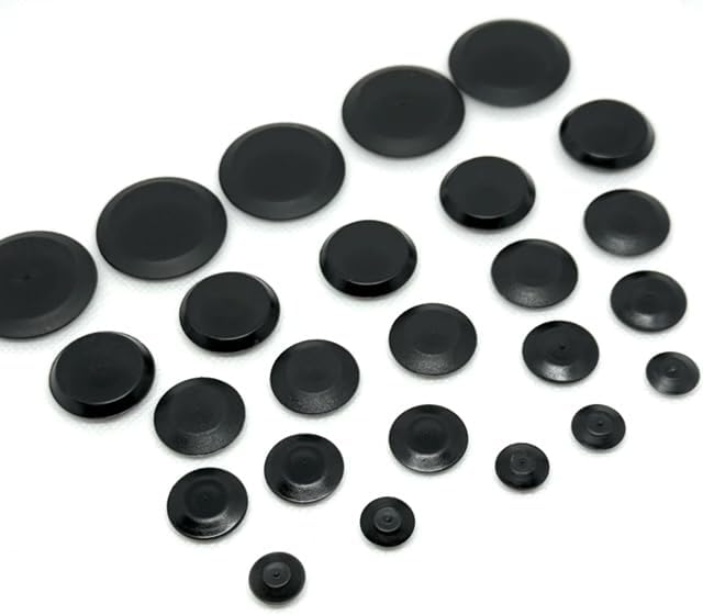 Black Flush Mount Hole Plugs, Panel Snap Caps by Top+Secret+PDR