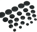 Black Flush Mount Hole Plugs, Panel Snap Caps by Top+Secret+PDR