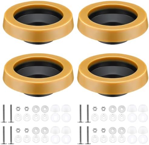 Marsui 4 Pack Toilet Wax Ring Kit by Marsui