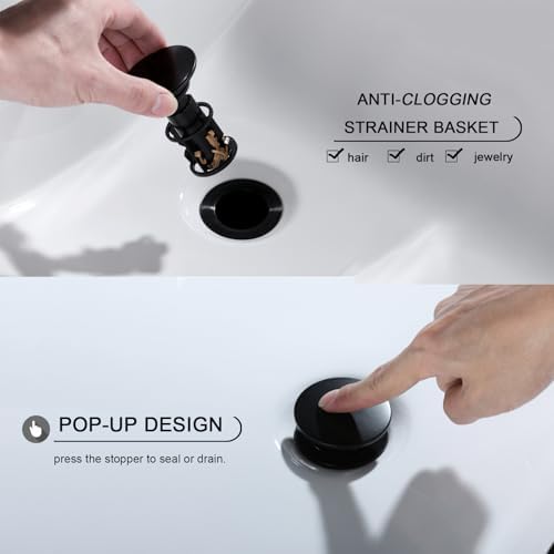 Bathroom Sink Drain, Pop Up Drain Stopper - Image 5