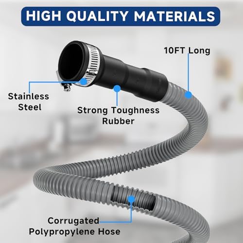 10 Ft Dishwasher Drain Hose Extension Corrugated and Flexible Dishwasher Hose - Image 5