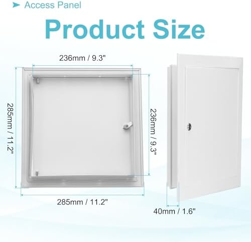 PATIKIL Drywall Access Panel 11x11 Inch, Aluminum Frame Wall Hole Cover - Image 2