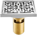 1pc Silver Square Floor Drain 10 * 10cm by Unknown