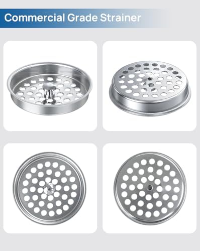 Commercial-Grade Garbage Disposal Cover, Kitchen Sink Drain Basket Strainer - Image 5