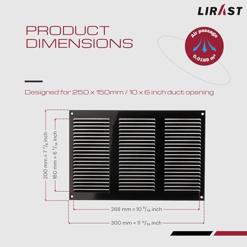 10x6 Vent Cover with Built-in Screen - Image 6