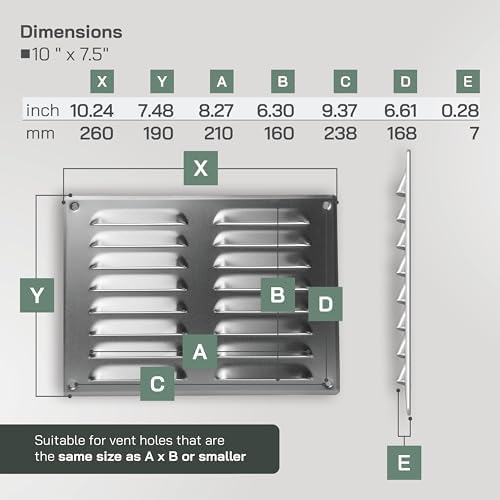 Vent Systems 10" x 7.5" Inch - Image 2