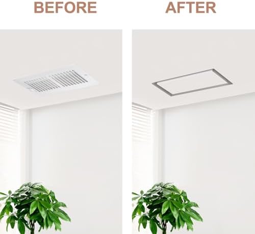 4x10 Inch Steel Recessed Flush Wall Vent Cover - Image 4