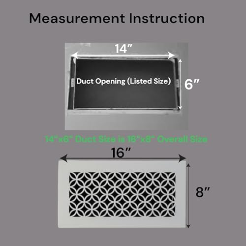 Vent Cover for walls and ceiling Custom Size Fan cover Wall Register Ceiling - Image 3