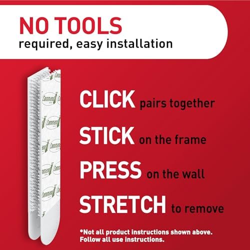 Command 15 lb Large 120 Pairs Picture Hanging Strips, Damage-Free Hangers - Image 6