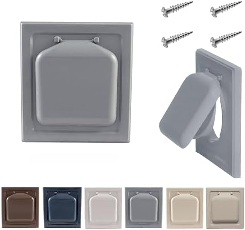 NO-PEST VENT Dual Door Dryer Vent Cover 4 Inch Outdoor, Made in USA, Highest by No-PestVent