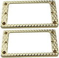 Guyker Metal Flat Humbucker Cover, Pickup Mounting Ring Set by guyker