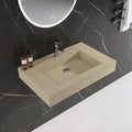 30" x 19" Bathroom Sink with Solid Surface, Wall Mount Bathroom Sink with by MEDUNJESS