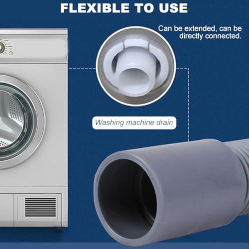 Washing Machine Drain Hose, Universal Flexible Washer Drain Hose Kit Compatible - Image 4