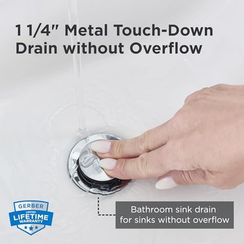 Gerber 1-1/4 in. Touch-Down Bathroom Sink Drain Without Overflow - Image 2