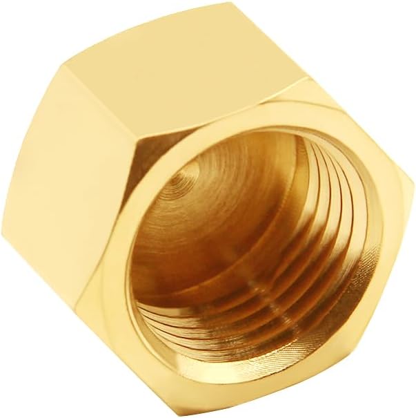 Uenede Brass 3/4 Inch Female NPT Pipe End Caps - Image 3