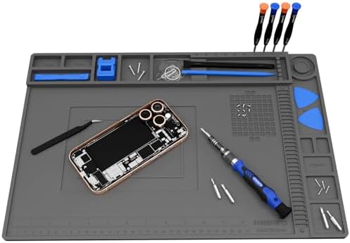 STREBITO Soldering Electronics Repair Mat, Magnetic Work Mat 17.7''x 11.8'' by STREBITO