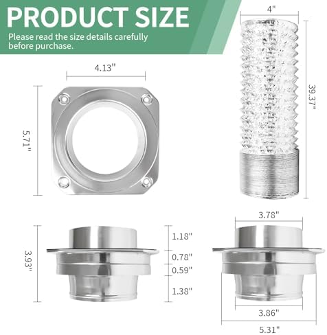 DVC-180 Magnetic Dryer Vent Coupling Connector Kit Easy to Clean Quick - Image 2