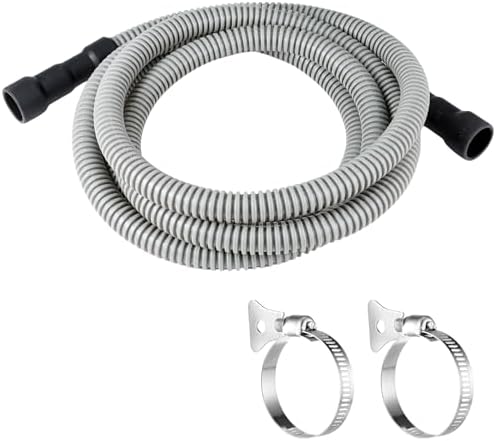 10Ft Universal Dishwasher Drain Hose, Corrugated Discharge Hose Flexible by Unknown