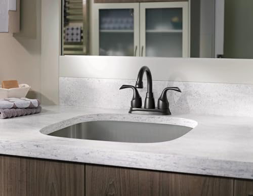 Moen Idora Matte Black Two-Handle Centerset Bathroom Sink Faucet - Image 2