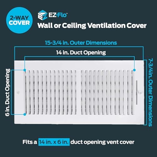 EZ-FLO 14 x 6 Inch Air Vent Cover - Image 2