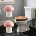 BEUNAIZER Ceramic Mushroom Toilet Bolt Covers, Decorative Caps by BEUNAIZER