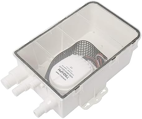 NovelBee 12V Boat Shower Sump Pump Box Marine, 750 GPH Shower Bilge Pump Kit by NovelBee