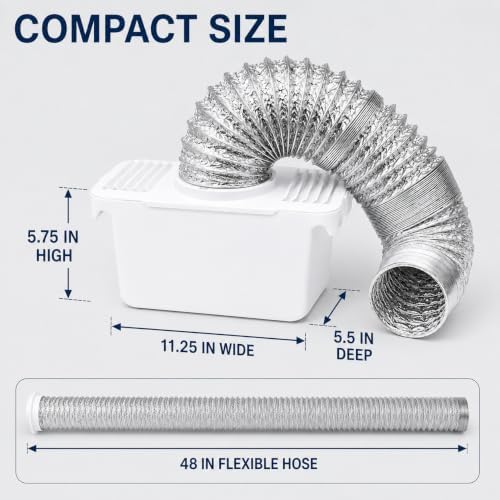 Indoor Dryer Vent Kit for Electric Dryers, Lint Catcher & Hose Attachment - Image 6