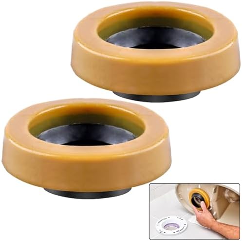 boeemi Thick Toilet Wax Ring 2 Pack Fits 3-4 Inch Lines, Universal Fit by boeemi