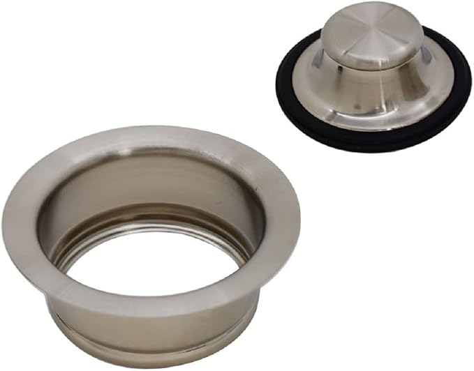 Westbrass A2089-07 4-1/4" Kitchen Sink Waste Disposal Drain Flange and Stopper - Image 2