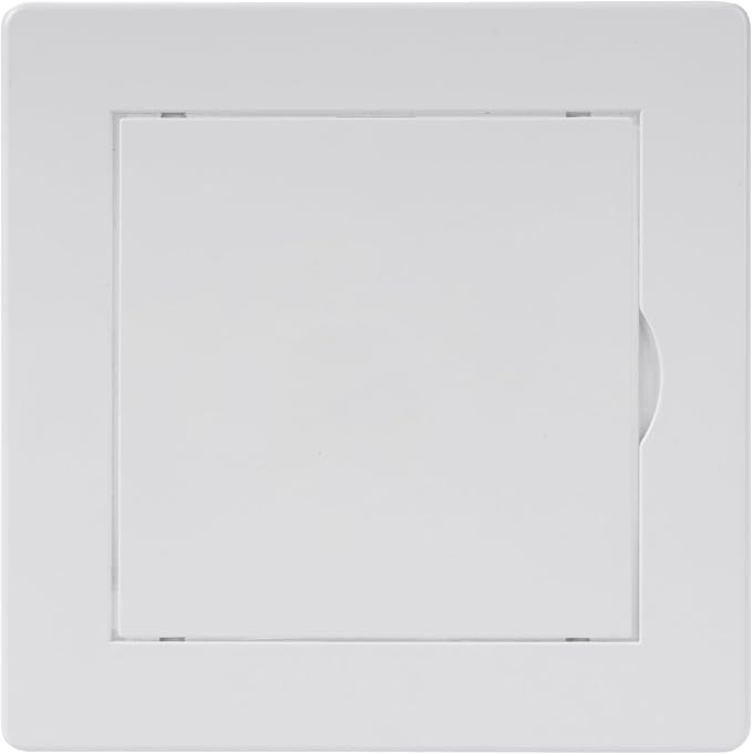 4x4 Inch White Access Panel for Drywall – ABS Plastic Square Wall, Ceiling by HVACOV