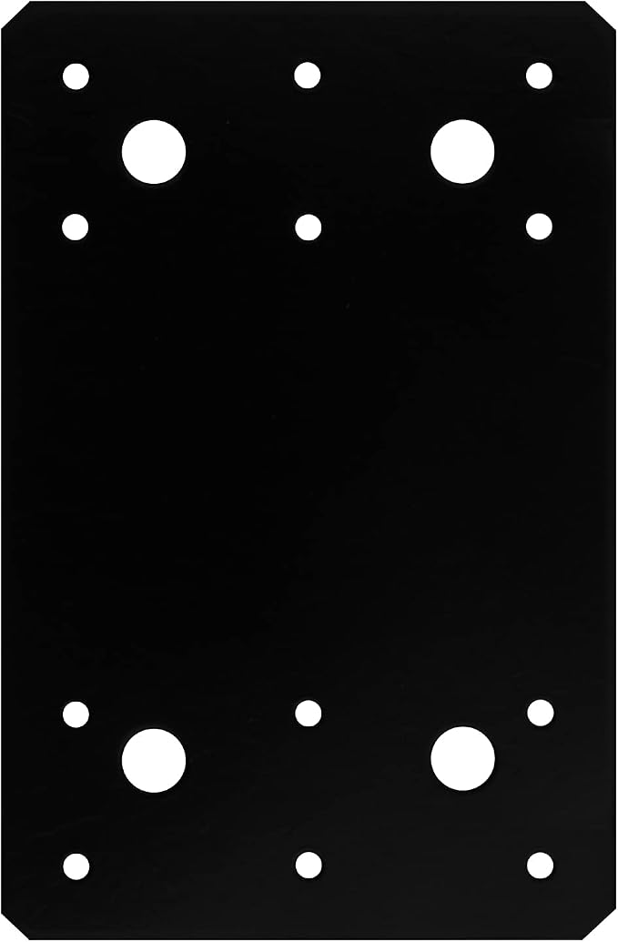 6 Pack Black Flat Mending Plate - Image 3