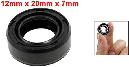 uxcell Spring Loaded Metric Rotary Shaft TC Oil Seal Double Lip 12x20x7mm - Image 2