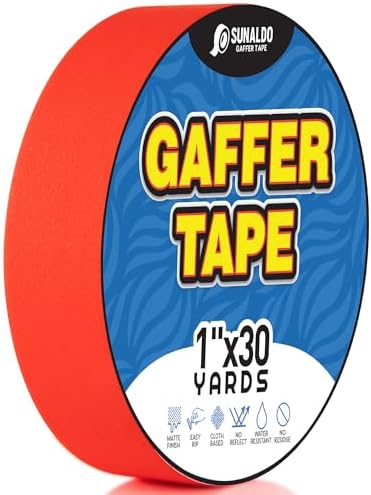 Gaffers Tape Heavy Duty, Easy Rip, No Residue | Red by Unknown