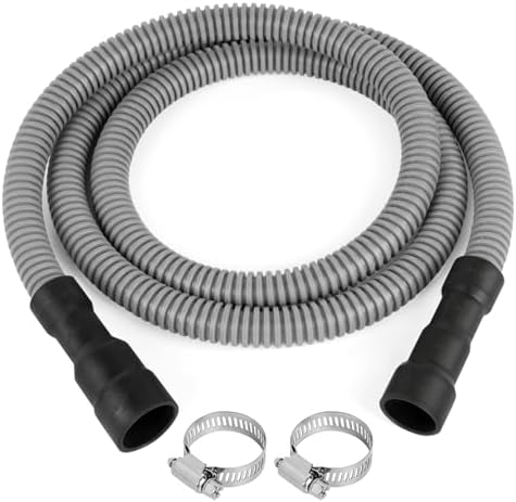 6FT Dishwasher Drain Hose, Flexible Corrugated Dishwasher Hose Replacement by KAINGA