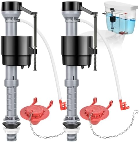 Universal Toilet Repair Kit for Inside Tank – Includes Adjustable Fill Valve & by Unknown