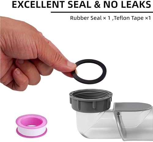 Low Profile 1-1/2 Inch Bathtub Shower Drain Pipe - Image 3
