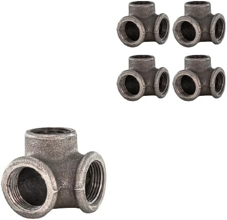 3/4" 3-WAY ELBOW: Industrial Threaded Black Iron Pipe Fittings; Natural by PRIMPIPEWORKS
